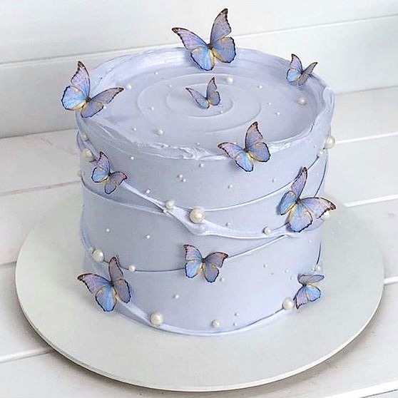 Purple Butterfly Cake