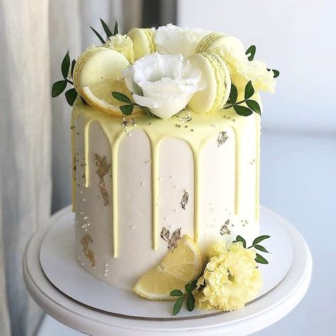 Cake with Blue Flowers